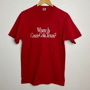 Single Stitch Coca-Cola Texas 90s Vintage T Shirt